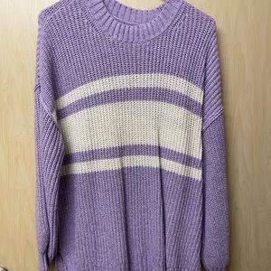 American Eagle oversized purple sweater